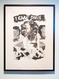 A painting about dancing by Robert Colescott. 